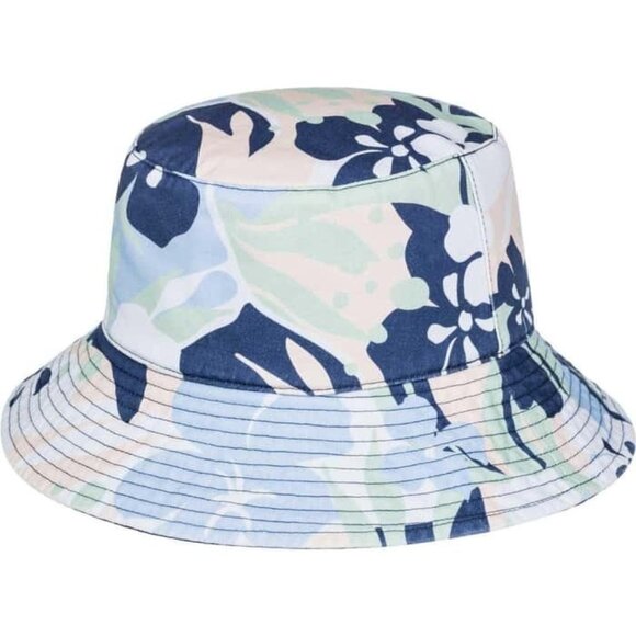 Roxy women's jasmine paradise Floral Sun Reversible bucket hat Soft Brim M/L - Picture 5 of 5